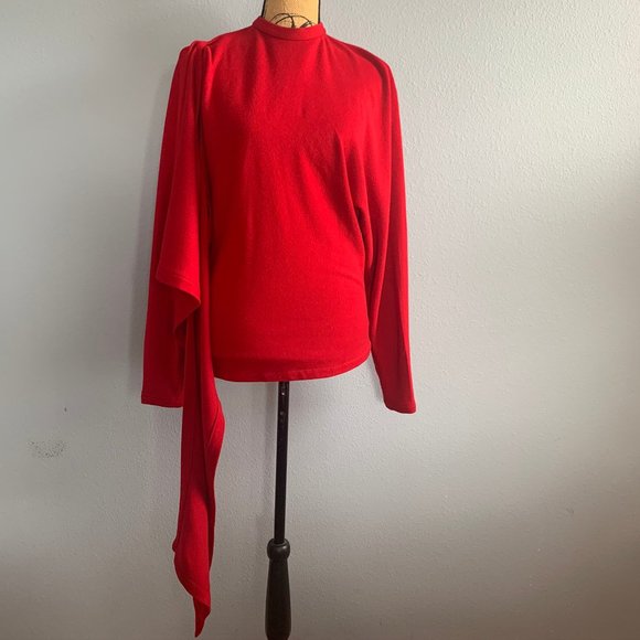 Vintage Peggy Jennings Red Cashmere Sweater - Picture 4 of 12